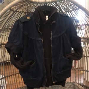 “80’s” Style Short Sleeve Denim Jacket